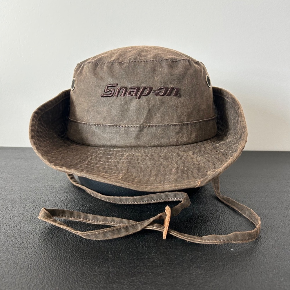 Snap-On Boonie Cap Hat One Size Brown Dri Duck Fishing Bucket Outdoor